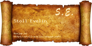 Stoll Evelin névjegykártya