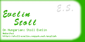 evelin stoll business card
